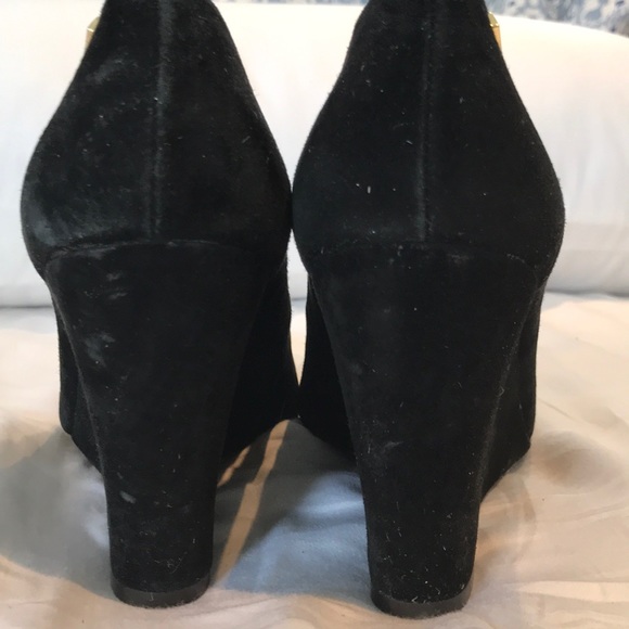 Calvin Klein black suede wedges - Picture 3 of 4